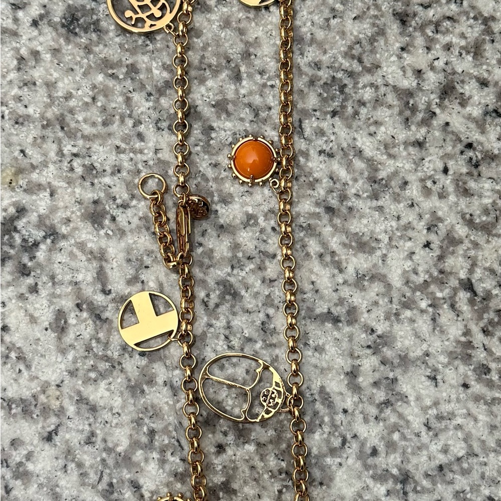 Gold-Tone Charm Necklace
